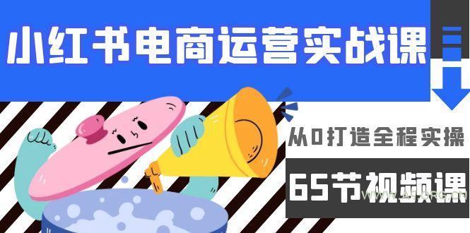 (9724期)小红书电商运营实战课，从0打造全程实操(65节视频课)-小红泡